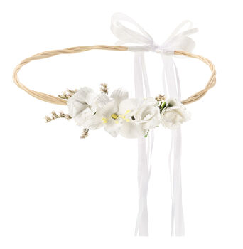 White Artificial Flower Crown, 2 of 2