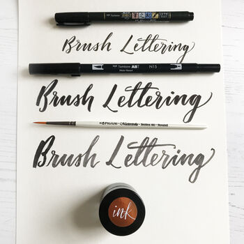 Brush Lettering: Brush Calligraphy Guide And Kit, 4 of 6