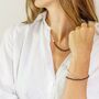 Garnet And Sterling Silver Double Stranded Bracelet Or Single Strand Necklace, thumbnail 5 of 10