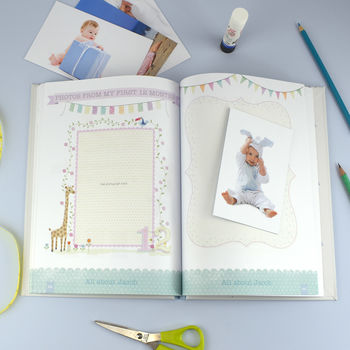 Personalised Baby Record Book, 4 of 6