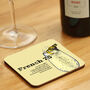 Personalised Plywood Square Cocktail Recipe Coaster Set, thumbnail 3 of 12