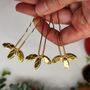 Christmas Red And Green Crystal Hair Pin Set Of Three, thumbnail 7 of 12