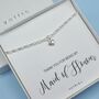 Sterling Silver Maid Of Honour / Bridesmaid Thank You Bracelet, thumbnail 2 of 3