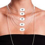 Sterling Silver Toggle Love Heart T Bar Necklace, thumbnail 4 of 7