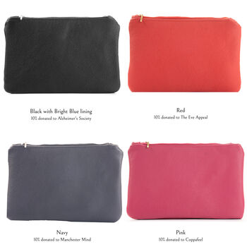 Personalised Leather Clutch Bag, 4 of 6