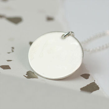Personalised Gothic Initial Disc Necklace, 3 of 9