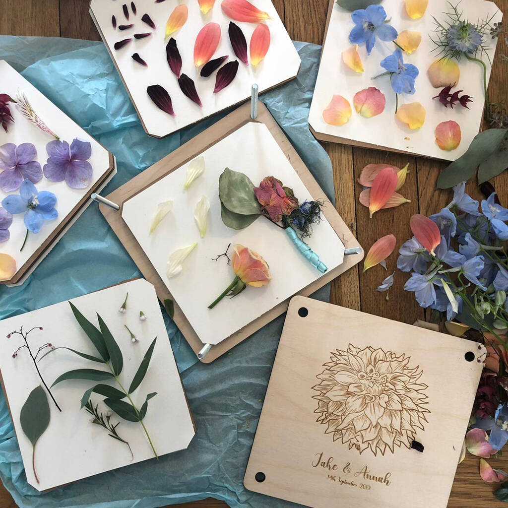 Personalised Botanical Flower Press By Zoe Gibbons Studio