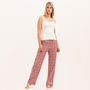 Women's Brushed Cotton Pink Pyjamas, thumbnail 5 of 5