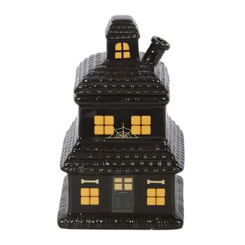 Black Haunted House Oil Burner And Wax Warmer, 2 of 4