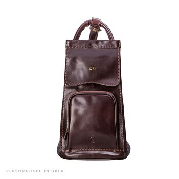 Personalised Women's Leather Small Backpack 'Carli', 3 of 12