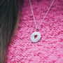 Personalised Disc Pendant With Cut Out Heart Detail, thumbnail 1 of 7