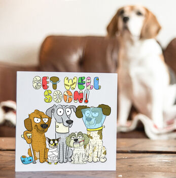 Get Well Soon Dogs Card, 2 of 4