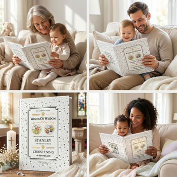 Christening Gift Book Personalised Words Of Wisdom, 8 of 12