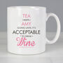 Personalised Acceptable To Drink Pink Ceramic Mug, thumbnail 2 of 5