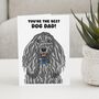 Personalised Afghan Hound Father's Day Card For Dog Dad, thumbnail 1 of 12
