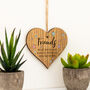 Friends Are Like Stars Hanging Wood Heart, thumbnail 2 of 3