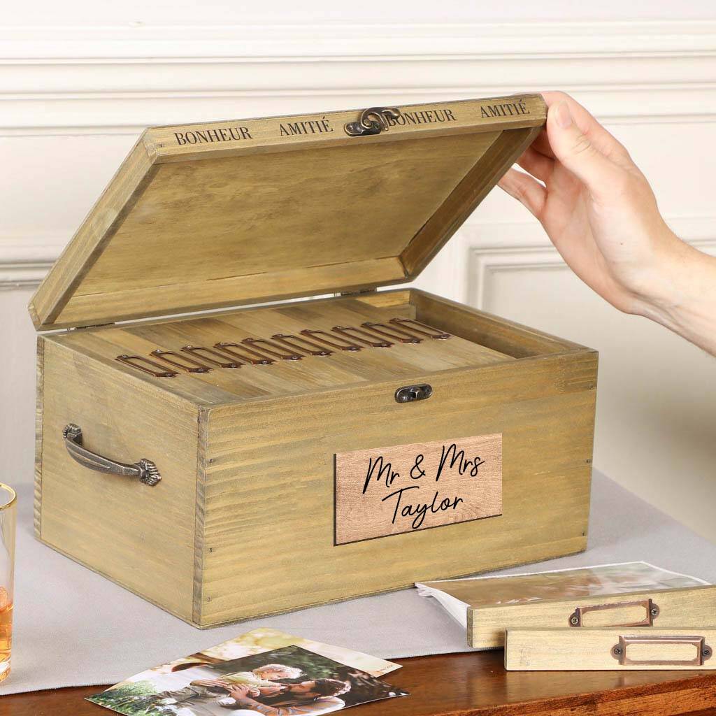 Personalised Anniversary Gift Photo Box By Dibor