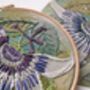 Passionflower Embroidery Pattern For Beginners, thumbnail 3 of 8