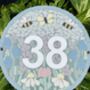 Floral Mosaic House Door Number Sign, thumbnail 4 of 12