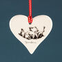 Dog Hanging Love Hearts With Classic Dog Poses, thumbnail 5 of 12
