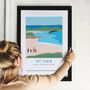 Personalised St Ives Beach Family Art, thumbnail 3 of 9