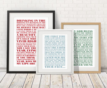 Personalised 'First Dance' Song Print, 12 of 12