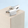 Personalised Silver Plated Secret Message Cufflinks, thumbnail 2 of 8