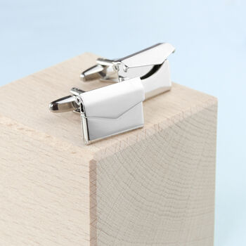 Personalised Silver Plated Secret Message Cufflinks, 2 of 8