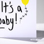 New Baby Card Yellow Balloon, thumbnail 8 of 10