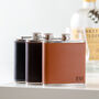 Personalised Leather Hip Flask, thumbnail 1 of 7