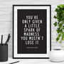 'A Little Spark' Robin Williams Quote Typography Print, thumbnail 2 of 5