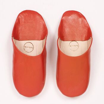 Women's Basic Moroccan Leather Slippers, 6 of 12