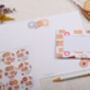 A4 Origami Writing Paper That Folds Into An Envelope With Biscuit Design, thumbnail 4 of 5
