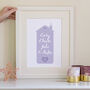 Heart And House Personalised Family Print, thumbnail 2 of 6