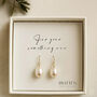 Freshwater Pearl Drop Wedding Earrings Handmade Bridal Jewelry Gold Filled Or Sterling Silver, thumbnail 6 of 9