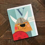 Mini V For Viking Card, thumbnail 4 of 5