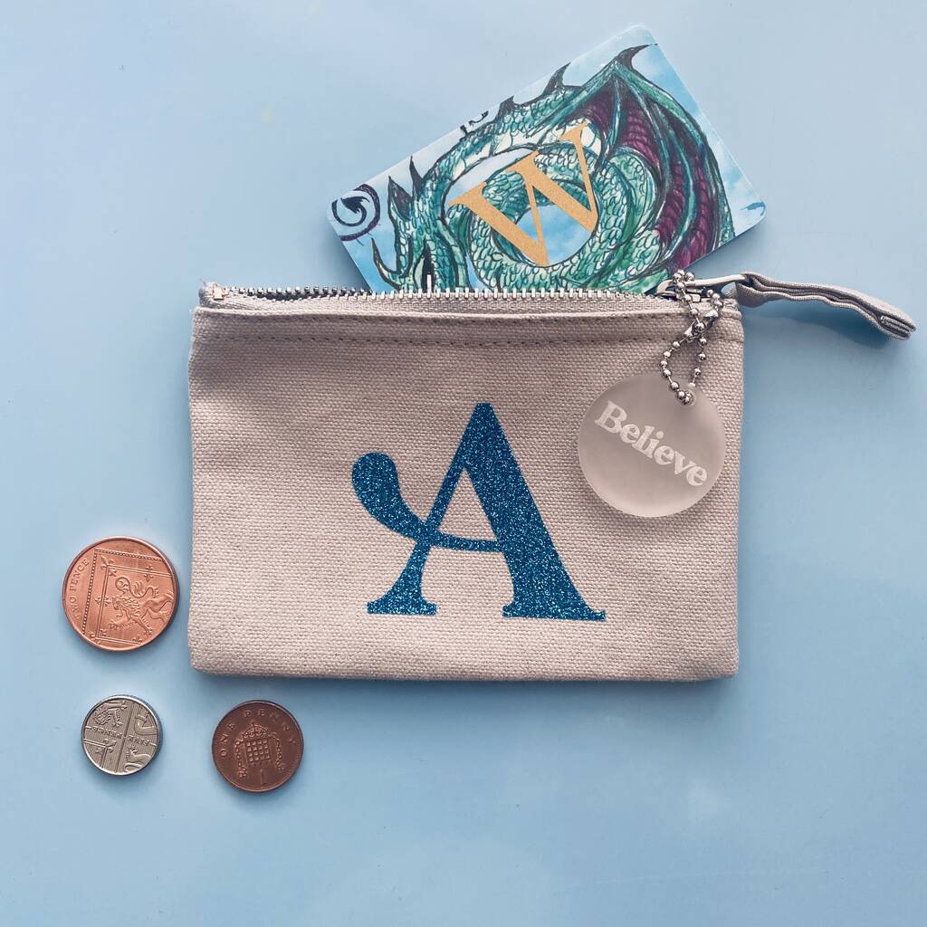 Personalised Coin Purse With Positive Affirmation Charm, 1 of 3