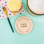 Personalised Custom Message Round Coaster, thumbnail 2 of 3