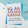 Amazing Nanna Personalised Card, thumbnail 2 of 2
