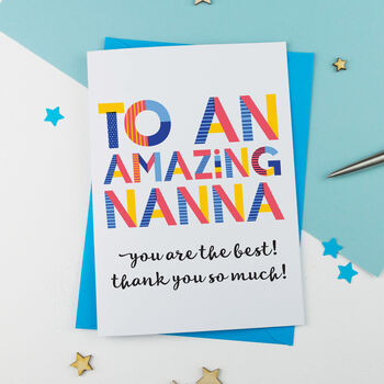Amazing Nanna Personalised Card, 2 of 2