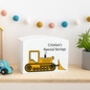Personalised Bulldozer Construction Wooden Piggy Bank, thumbnail 2 of 4