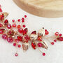 Red And Gold Flower Hair Vine, thumbnail 6 of 6