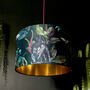 Deadly Night Shade Lampshade With Gold Lining Wild Wood, thumbnail 1 of 3