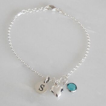 Sterling Silver 13th Birthday Bracelet, 2 of 5