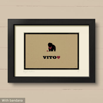 Personalised Ihasa Apso Print For One Or Two Dogs, 5 of 12