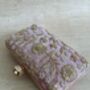 Dark Pink Handcrafted Rectangular Clutch Bag, thumbnail 2 of 10