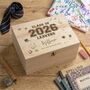 Personalised Doodle 'Class Of 2026' Leavers Memory Box, thumbnail 1 of 12