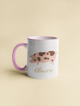 Pig Personalised Mug, 5 of 5