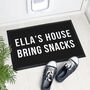 Personalised Bold Monochrome Indoor Doormat, thumbnail 1 of 5