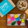 Set Of Nine Gift Boxed Woodland Wax Crayons, thumbnail 1 of 5